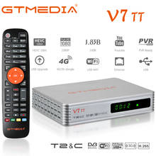 2021 NEW GTMEDIA V7 TT DVB-T/T2 +DVB-C Support H.265 HEVC 10bit Terrestrial receiver combo tv tuner with antenna usb YouTude app 2024 - buy cheap