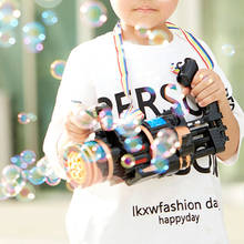 Máquina de burbujas para niños, pistola de burbujas creativa con luz y música, eléctrica, automática, novedad 2024 - compra barato
