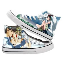 Anime Cartoon Tonari no Totoro  Spirited Away   Ponyo on the Cliff Student Casual Canvas Shoes Plimsolls Flats Shoes Sneakers 2024 - buy cheap