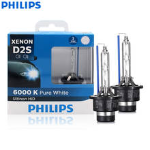 Philips Ultinon HID D2S 85122WXX2 35W 6000K Cool White Light Xenon HID Head Light Car Bulbs Auto Style Lamps (Twin Pack) 2024 - compre barato
