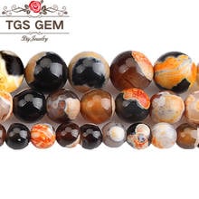 Natural Stone Orange Fire Agates Round Beads 6 8 10MM DIY Bracelet Necklace Earrings Beads For Jewelry Making Free Shipping 2024 - buy cheap