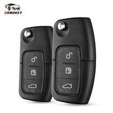 Dandkey 1/Lots 3 Button Modified Flip Car Remote Key Case Shell For Ford Focus Mondeo Fiesta C Max Ka Folding Smart Key Cover 2024 - buy cheap