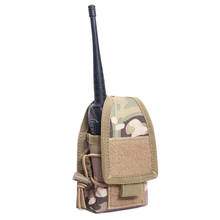 Molle bolsa tática militar, bolsa de armazenamento de rádio, interfone, para caixa de suporte, walkie talkie, caça ao ar livre 2024 - compre barato