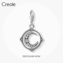 Colgante con forma de luna giratoria para mujer, collar de pulsera de plata de ley 925, joyería fina a la moda, regalo mágico, 2021 2024 - compra barato