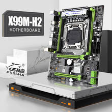 JINGSHA-placa base X99M-H2 Lga 2011-3, compatible con CPU E5 V3 V4 y 4 x DDR4 ECC REG RAM con 2 x PCIE-16X USB SATA 3,0 WIFI, novedad 2024 - compra barato