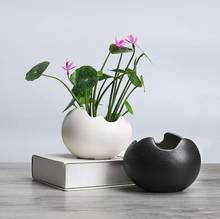 Criatividade forma simples de cerâmica suculentas planta vaso de flores decoração de mesa jardim casa 2024 - compre barato