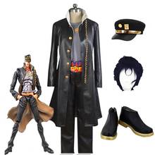 Anime JOJO'S BIZARRE VENTO AUREO Golden wind Kujo Jotaro suit cosplay costume Halloween adult men and women party costume wig 2024 - buy cheap