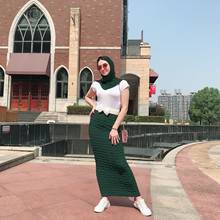Женская длинная юбка-карандаш Aligaia, длинная облегающая юбка с высокой талией в мусульманском стиле, 2021 2024 - купить недорого