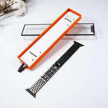 Коробка для часов Apple Watch, плетеные ремешки для соло, 44 мм, 40 мм, футляр для намотки, аксессуары для хранения, держатель для часов samsung 2024 - купить недорого