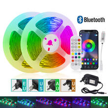 Светодиодная Водонепроницаемая ленсветильник RGB 5050 SMD с поддержкой Bluetooth, 20 м, 5 м, 10 м 2024 - купить недорого