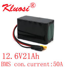 Kluosi 3s6p 12v 21ah 12.6v 20ah com 50a bms orline bateria de lítio 500 watts de alta potência para a luz etc xt60 do trotinette do motor 2024 - compre barato