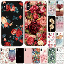 phone Case For iPhone 11 Case for Iphone XR 11 Pro XS Max 7 X 8 6 6S Plus 5S SE 2020 flower Cute Silicone Coque Funda Capa 2024 - buy cheap