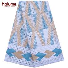 Kalume African Swiss Voile Lace In Switzerland High Quality Nigerian Swiss Cotton Lace With Other Stone For Dress Sewing F1879 2024 - buy cheap