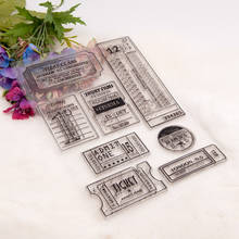Selos transparentes de silicone para decoração de calendário, cartão, álbum, papel, artesanato, borracha, transparente 2024 - compre barato