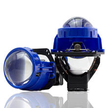 Shuok lente de projetor de led duplo, lente 9-16v 34w 3.0 k 8000lm com feixe alto e baixo 2024 - compre barato