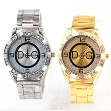 Zegarek Damski Новый Элитный бренд DQG часы для женщин Reloj из нержавеющей стали с украшением в виде кристаллов женские Спорт на открытом воздухе кварцевые часы подарочные часы 2024 - купить недорого