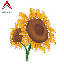 Aliauto Flowers Car Stickers Beautiful Sunflower Accessories Decor Vinyl Decal for Honda Crv Vw Passat B5 Renault ,15cm*13cm 2024 - buy cheap