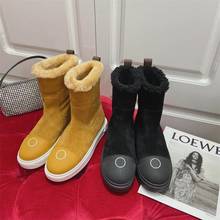 2020 Winter Women Snow Boots Warm High Quality With Wool Inside Platform Round Toe Luxury Design Ladies Shoes  Bota Feminina 2024 - buy cheap