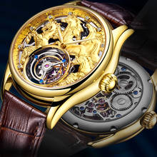 Fashion Tourbillon Watch Men Mechanical Movement Sapphire Wrist Watches For Men Sapphire Hand Wind Tourbillon Male Man Clock 2024 - buy cheap