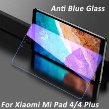 Protetor de tela para xiaomi mipad 4 plus, película de vidro temperado azul para tela de 8.0 '', 10.1'', proteção completa 2024 - compre barato