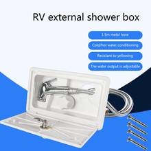 Hot Cold knobs RV Shower Box with Lock-Include Shower Faucet Shower Hose Shower Wand for Boat Marine Camper Motorhome Caravan 2024 - buy cheap