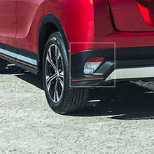 Для Mitsubishi Eclipse Cross 2017-2019 2020 ABS хромированный автомобильный передний и задний противотуманный фонарь крышка отделка задний противотуманный фонарь наклейки стайлинг 2024 - купить недорого
