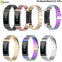 Stainless Metal  Wrist Strap For Huawei band 3 / band 3 pro Smartwatch Wristband Sport Bracelet watchBand For Huawei band 4 pro 2024 - buy cheap