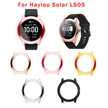 Capa de proteção para smartwatch solar haylou, com armação dura de proteção para pc, smartwatch ls05 2024 - compre barato