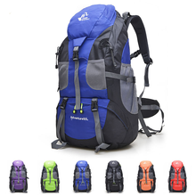 Походные рюкзаки 50 л, водонепроницаемый рюкзак унисекс для трекинга, спортивные сумки для альпинизма на открытом воздухе 2024 - купить недорого