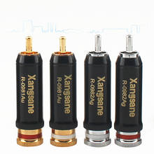 Audiophile HIFI gold-plated RCA plug for DIY audio cable RCA connector 2024 - buy cheap