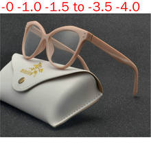 Gafas con bloqueo de luz azul para miopía para hombre y mujer, lentes graduadas ópticas con marco grande Cat, 0-0,5-1,0-1,5 To-6,0 NX 2024 - compra barato