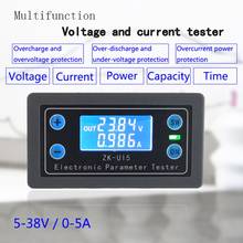 DC 5-38V Battery Capacity Tester Voltmeter Ammeter Electronic Load Battery Monitor Tester Electric Parameter Power Display 2024 - buy cheap