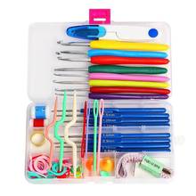 57 in 1 Full Set DIY 16 sizes Crochet Hooks Needles Stitches Knitting Craft Case Crochet Weaving Tools Sewing Tools 2024 - buy cheap