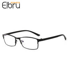 Elbru Ultralight Anti blue Light Metal Frame Myopia Glasses Men Business HD Resin Nearsighted Eyewear Diopter -1.0 -1.25 -6.0 2024 - buy cheap