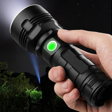 Lanterna led l2 xhp50 poderosa, tática, poderosa, usb, recarregável, impermeável, lâmpada ultrabrilhante, acampamento