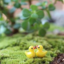 10Pcs New Hot Sale Miniature Dollhouse Fairy Garden Mini Cute Little Yellow Duck Resin Crafts For Home Plants Decoration 2024 - buy cheap