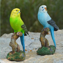 Artesanía de resina para decoración del hogar, modelo de pájaro, adorno artesanal, accesorios de jardín 2024 - compra barato
