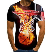 Men's new summer fashion 3D T-shirt blue flame phoenix funny design men and women printing T-shirt kids cool basketball top 2024 - buy cheap