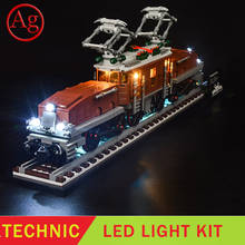 Kit de luz Led RF Fit 10277, juguetes de bloques de construcción de cocodrilo, locomotora, tren, coche, (no incluye el juego de bloques) 2024 - compra barato