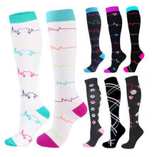 58 Styles Running Compression Stockings Men Women Boots Stockings Marathon Knee Socks For Nurses Edema, Diabetes, Varicose Veins 2024 - buy cheap