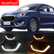 For Suzuki Dzire 2017 2018 2019 Daytime running lights LED DRL Fog lamp driving lights with Yellow Turn Signal Function 2024 - buy cheap