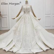 Fringe Stones Ball Gowns Wedding Dresses for Women Luxury Crystals Vestido De Noiva Cap Sleeves Princess Bridal Gowns 2020 2024 - buy cheap
