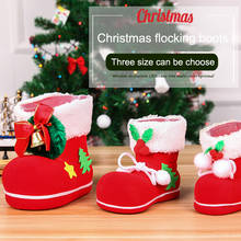Рождественский ботинок для конфет с рождеством, рождественские украшения для дома, Рождественский чулок, новогодние украшения, рождественские подарки 2024 - купить недорого