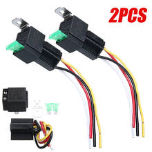 Enchufe de relé de fusibles con 4 cables, relé de potencia Universal para vehículos de Motor, soportes de arnés de relé de coche, 12V/30A, 2 uds. 2024 - compra barato