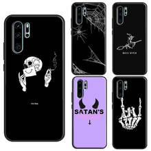 Gothic Witch Satan Case For Huawei P20 P30 Lite P10 P40 Pro Mate 10 20 Lite 30 Pro P Smart Z 2019 Cover 2024 - buy cheap