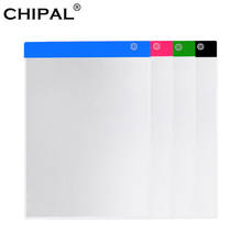 CHIPAL-Tableta de dibujo Digital A4 LED, tabletas gráficas, caja de luz de atenuación USB, electrónica, arte gráfico, pintura, escritura, tablero de copia 2024 - compra barato