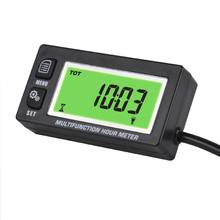 Tachometer Temperature Inductive TEMP METER Thermometer Max RPM Recall Hour Meter for Gocarts Motorcycle ATV MarineI 028A 2024 - buy cheap