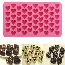 3D Silicone DIY Heart Form Chocolate Mold Cake Decorating Heart Shape Mould Soap Jelly Tray Kitchen Baking Tool 2024 - buy cheap