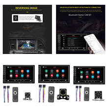 Universal 2 din carro multimídia player autoradio 2din estéreo 7 "tela de toque vídeo mp5 player rádio automático câmera de backup 2024 - compre barato