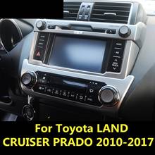 Car Interior Navigation Control Panel air conditioner outlet Decorative Frame Cover Trim For Toyota LAND CRUISER PRADO 2010-2017 2024 - buy cheap